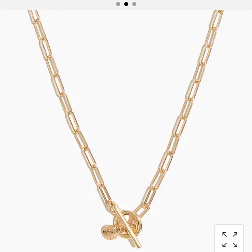 T-bar paper clip link chain necklace JCrew…